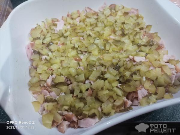Картофельный салат с мариноваными опятами - пошаговый рецепт с фото