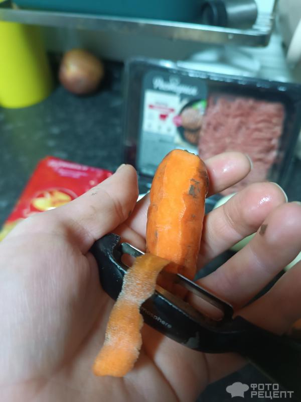 Макароны по- флотски с морковью фото