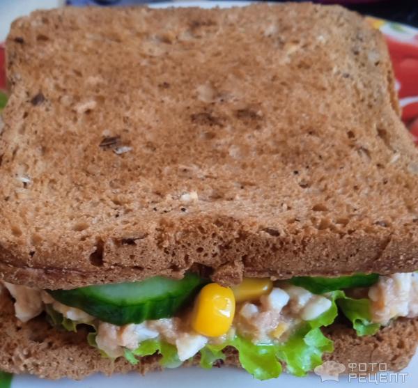 Сендвич с тунцом фото