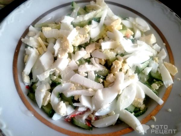 Крабовый салат по-новому фото