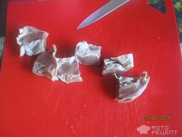 Сердце с картофелем в сметанном соусе фото