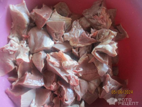 Сердце с картофелем в сметанном соусе фото