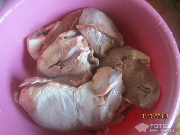 Сердце с картофелем в сметанном соусе фото
