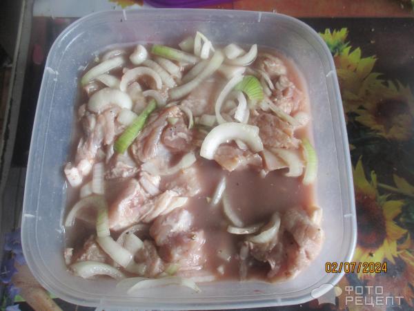 Мясо со сливами и соусом фото