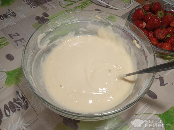 Клубничный пирог фото