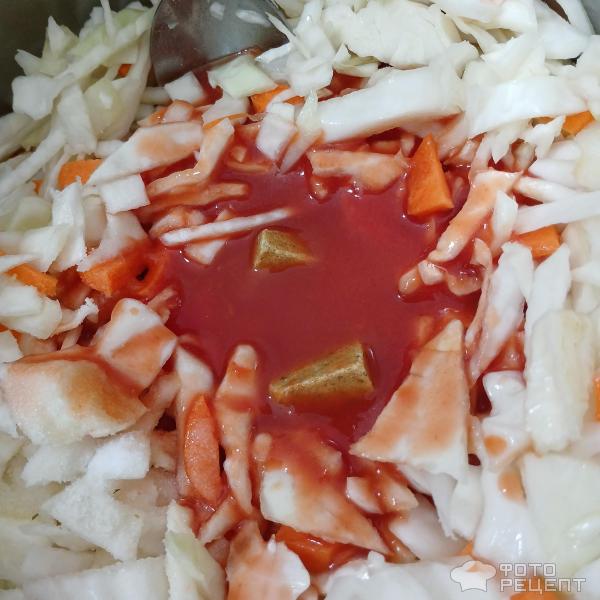 Постные томатные щи с рисом на грибном бульоне фото