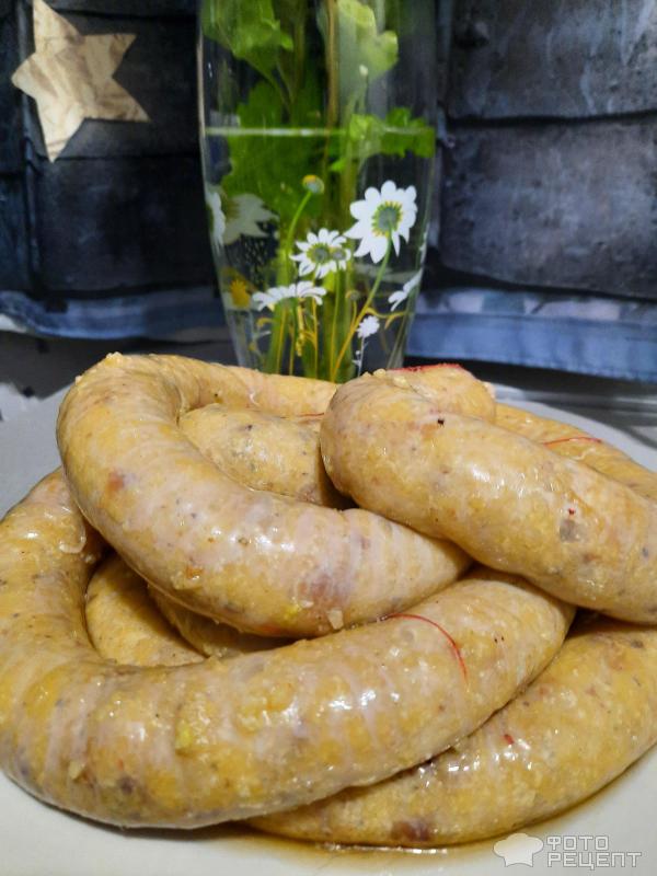 Бульбяная кишка со шкварками и жареным луком. Картофельная колбаса