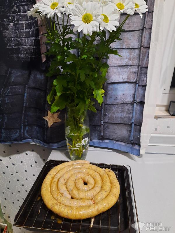 Бульбяная кишка со шкварками и жареным луком. Картофельная колбаса