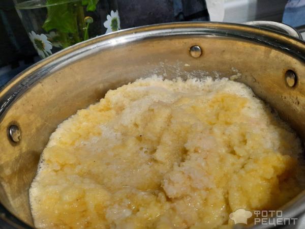 Бульбяная кишка со шкварками и жареным луком. Картофельная колбаса