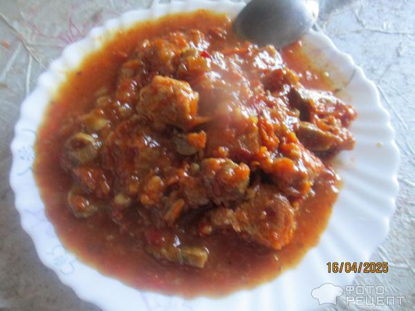 Мясная подлива фото