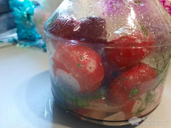 Маринованная битая редиска