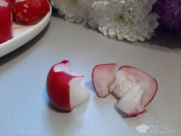 Маринованная битая редиска