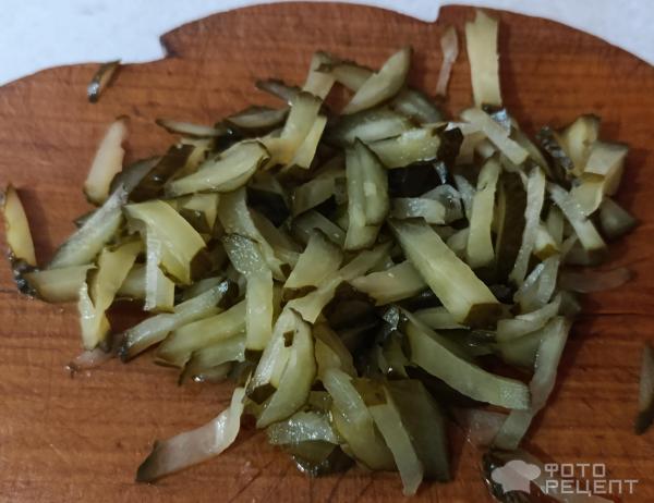 Салат из куриной печени и овощей фото