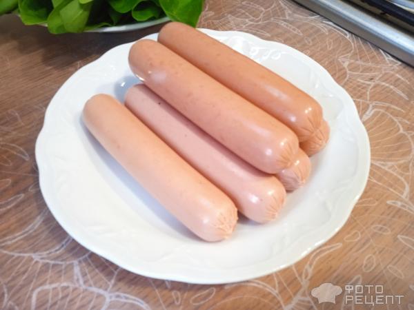 Овощной суп с сосисками фото