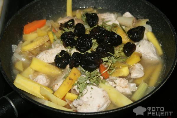 Индейка с овощами