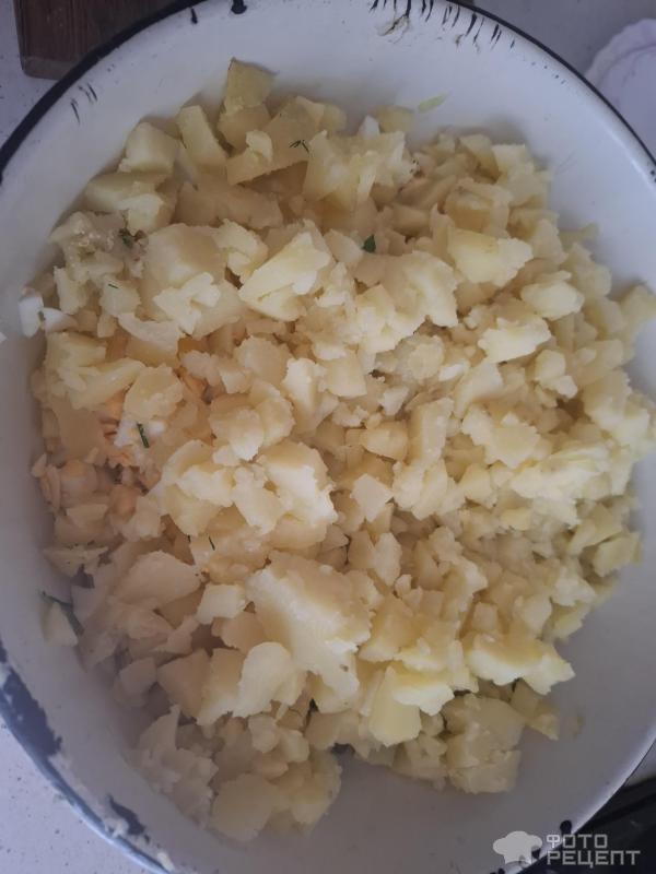Окрошка с колбасой фото