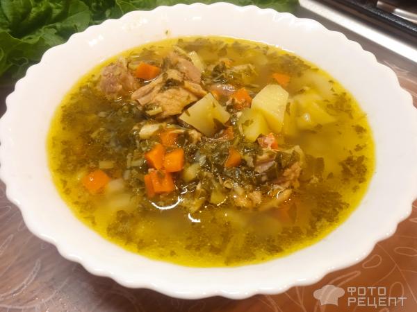 Суп летний из ревеня фото