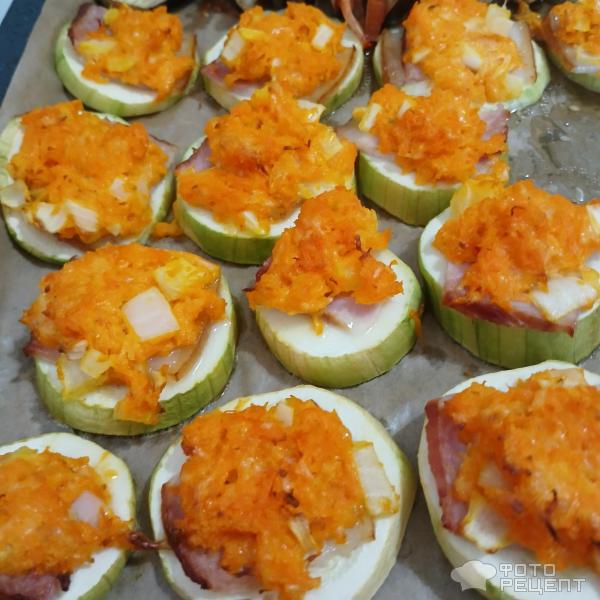 Запеченные кабачки с морковно-сырной начинкой-просто и вкусно! фото