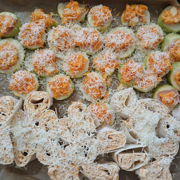 Запеченные кабачки с морковно-сырной начинкой-просто и вкусно! фото