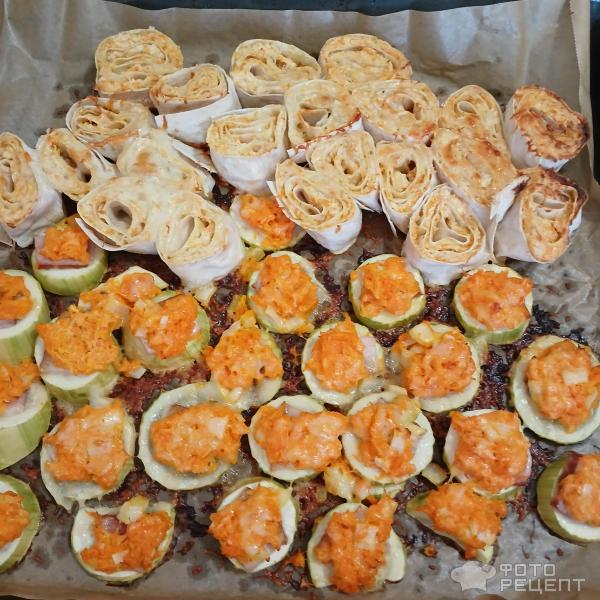 Запеченные кабачки с морковно-сырной начинкой-просто и вкусно! фото
