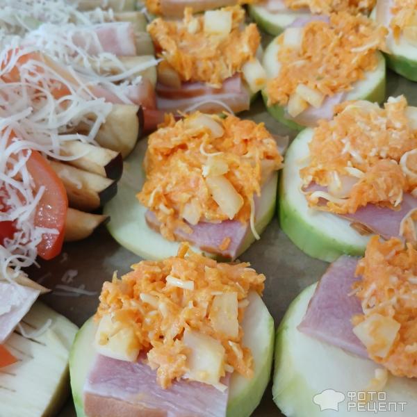 Запеченные кабачки с морковно-сырной начинкой-просто и вкусно! фото