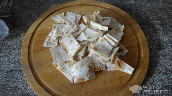 Завтрак из бекона с лавашом фото