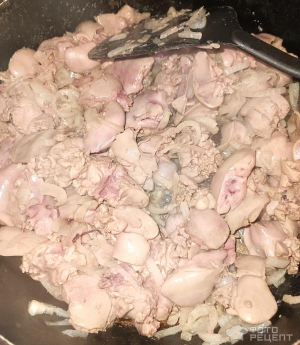 Тушенная куриная печень