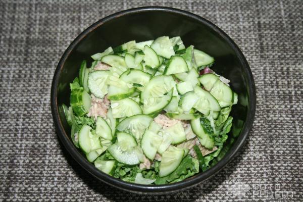 Салат с тунцом и вареными яйцами