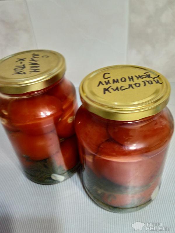 Маринованные помидоры с морковной ботвой фото