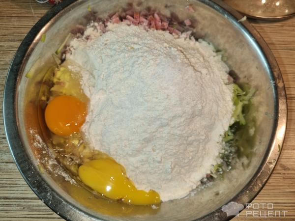 Кабачковые оладьи из блинной муки