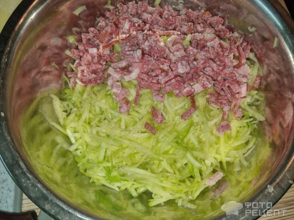 Кабачковые оладьи из блинной муки
