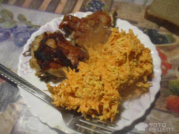 Морковный салат фото