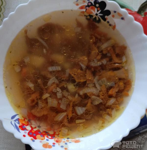 Грибной суп с лисичками