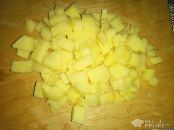 Суп с улитками из теста и зеленью фото