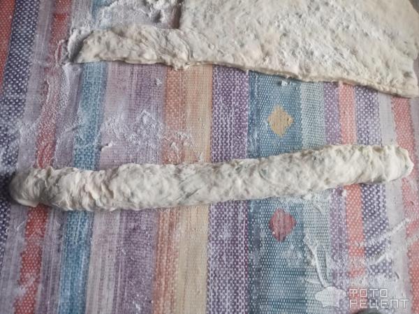 Суп с улитками из теста и зеленью фото