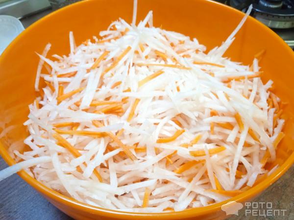 Закуска из дайкона фото