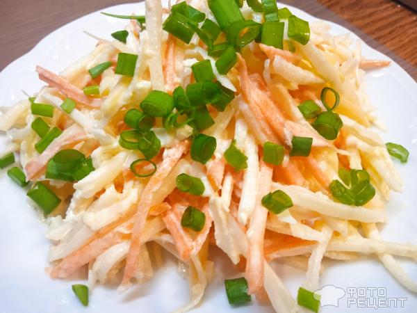 Закуска из дайкона фото