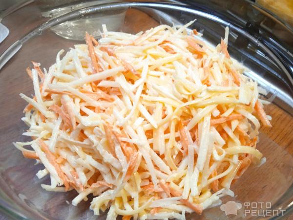 Закуска из дайкона фото