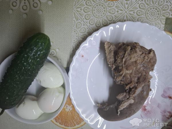 Салат с языком фото
