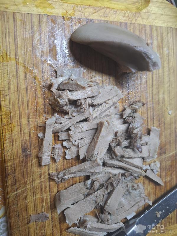 Салат с языком фото