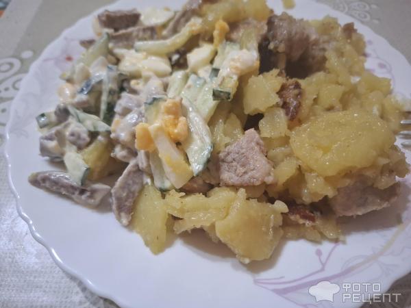 Салат с языком фото