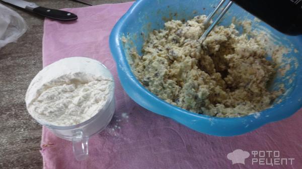 Овсяное печенье с орехами, изюмом и шоколадом фото