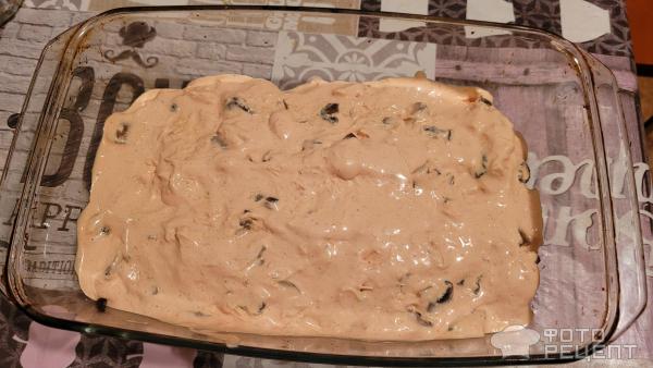 Жареные кабачки в грибном соусе фото