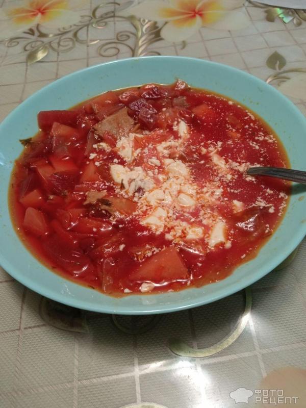 Борщ со свеклой фото