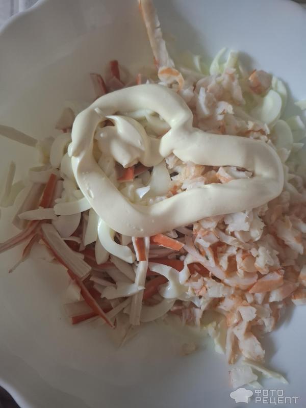 Салат Морской с креветками фото