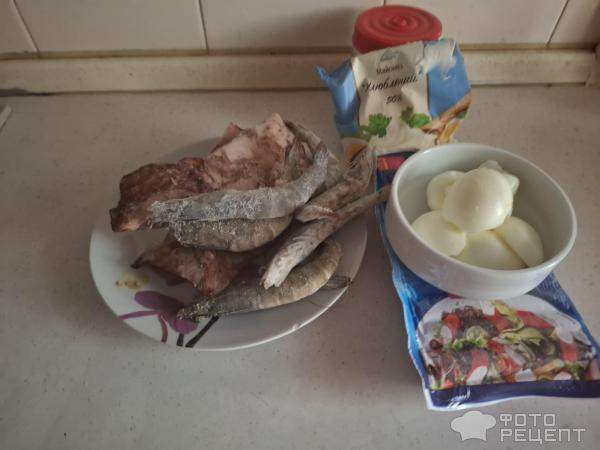 Салат Морской с креветками фото