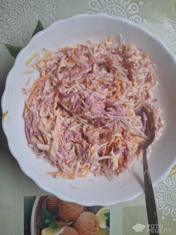 Салат из арбузной редьки фото