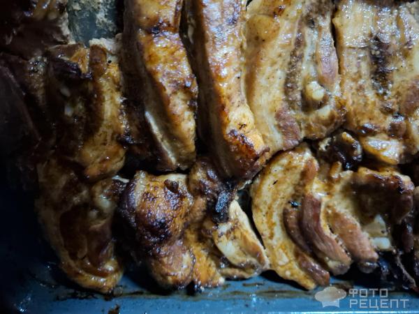 Свинные ребрышки в духовке фото