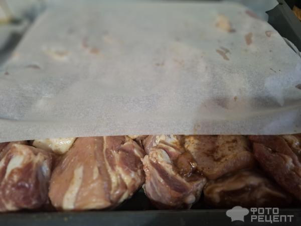 Свинные ребрышки в духовке фото