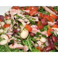 Мясной салат с красной фасолью рецепт – Русская кухня: Салаты. «Еда»